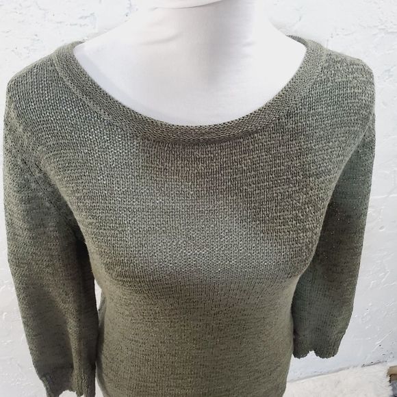 4x$25 WD.NY Cotton Knit Shirt Dress Long Sleeve olive Green Medium - Picture 11 of 12